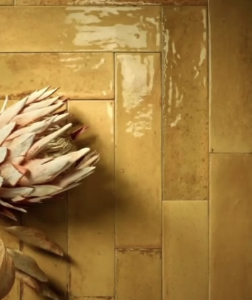 yellow wall tiles subway Sydney